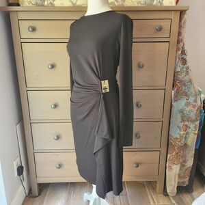 Michael Kors Black Dress with Gold Buckle